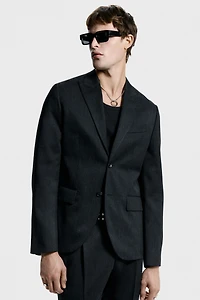 Veste classique à fermeture droite