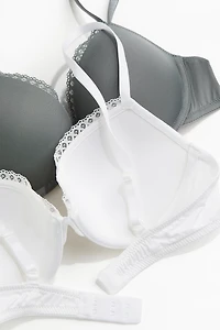 2-pack Microfiber Push-up Bras