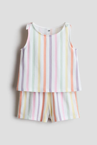 Ensemble imprimé 2 pièces en coton