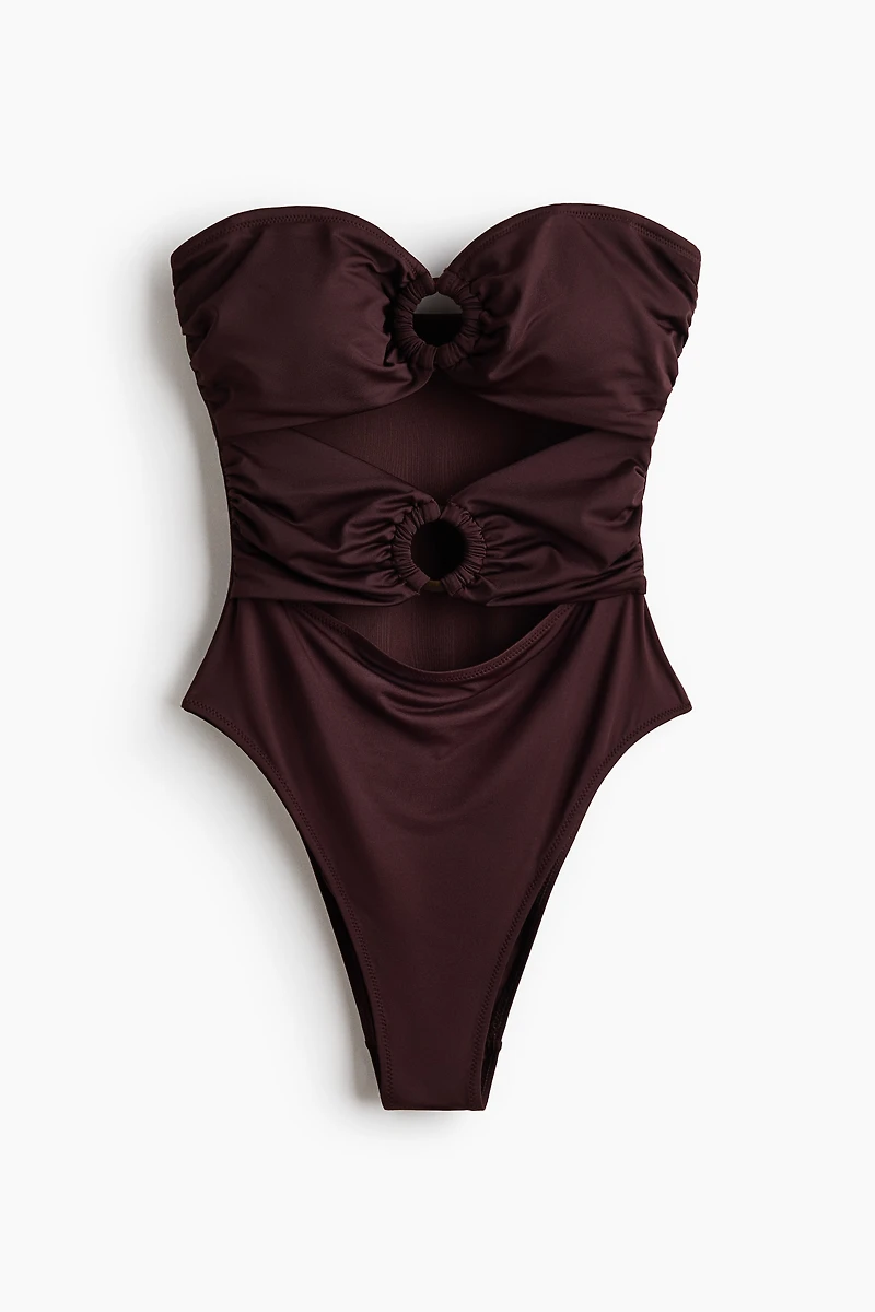 Costume de bain bandeau coussiné