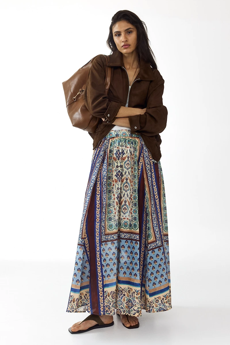 Loose-Fit Maxi Skirt