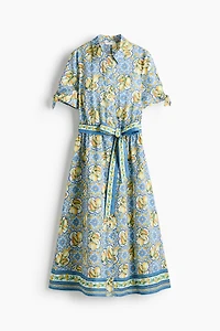 Short-Sleeved Shirt Dress