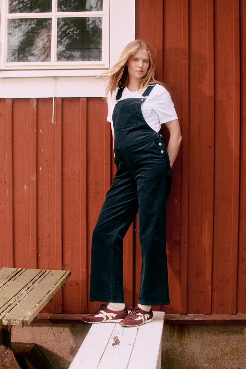 Salopette MAMA Before & After en velours côtelé