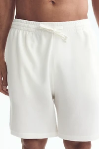 Relaxed-Fit Waffled Shorts
