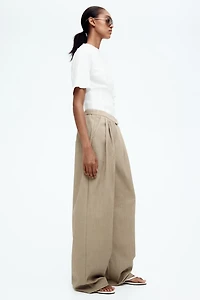 Pleat-Front Pants