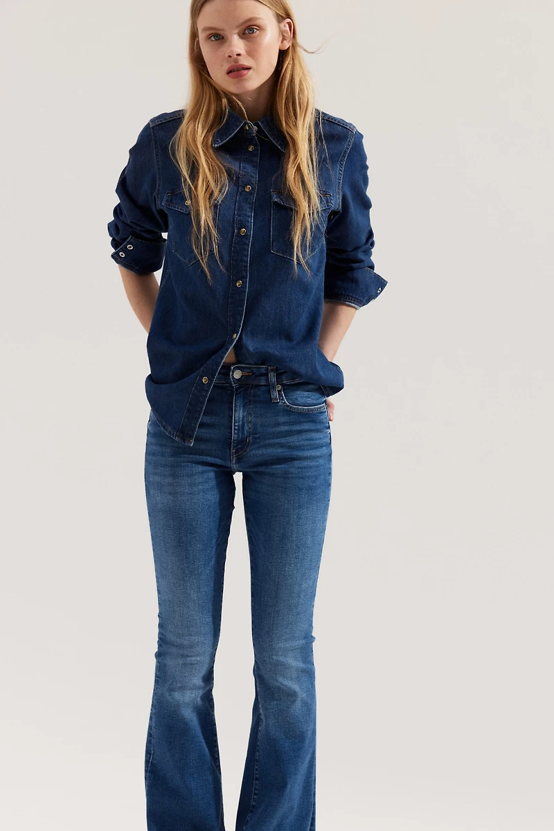 Flared Ultra High Jeans