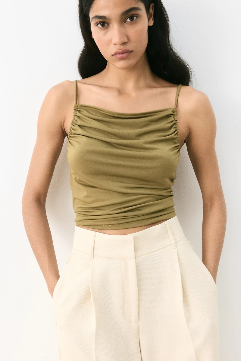 Ruched Strappy Top