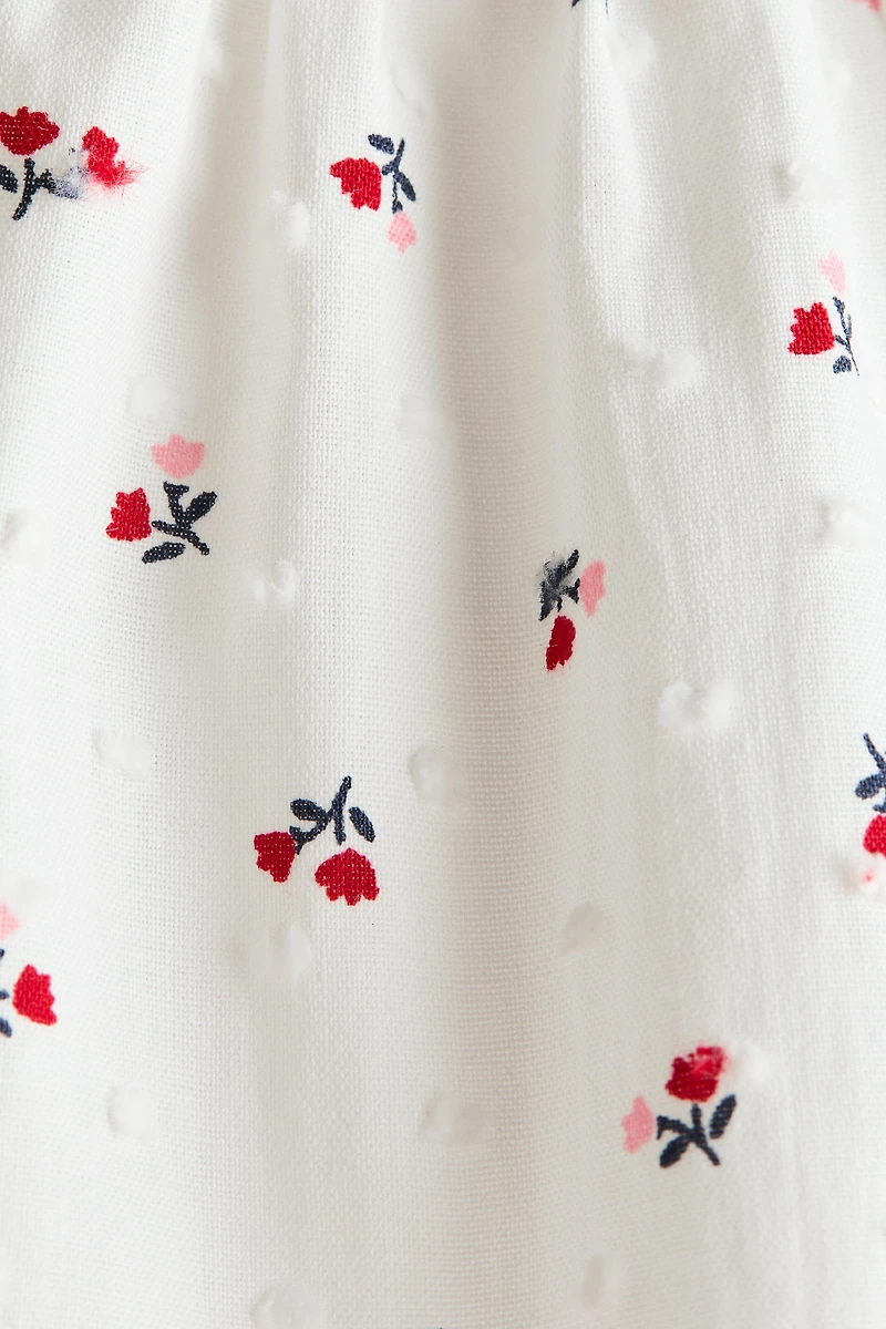 Flared Cotton Blouse