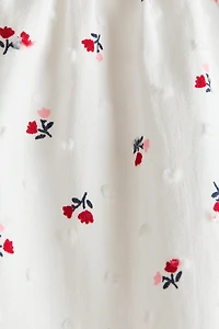 Flared Cotton Blouse