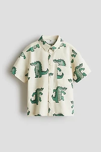 Chemise en lin mélangé