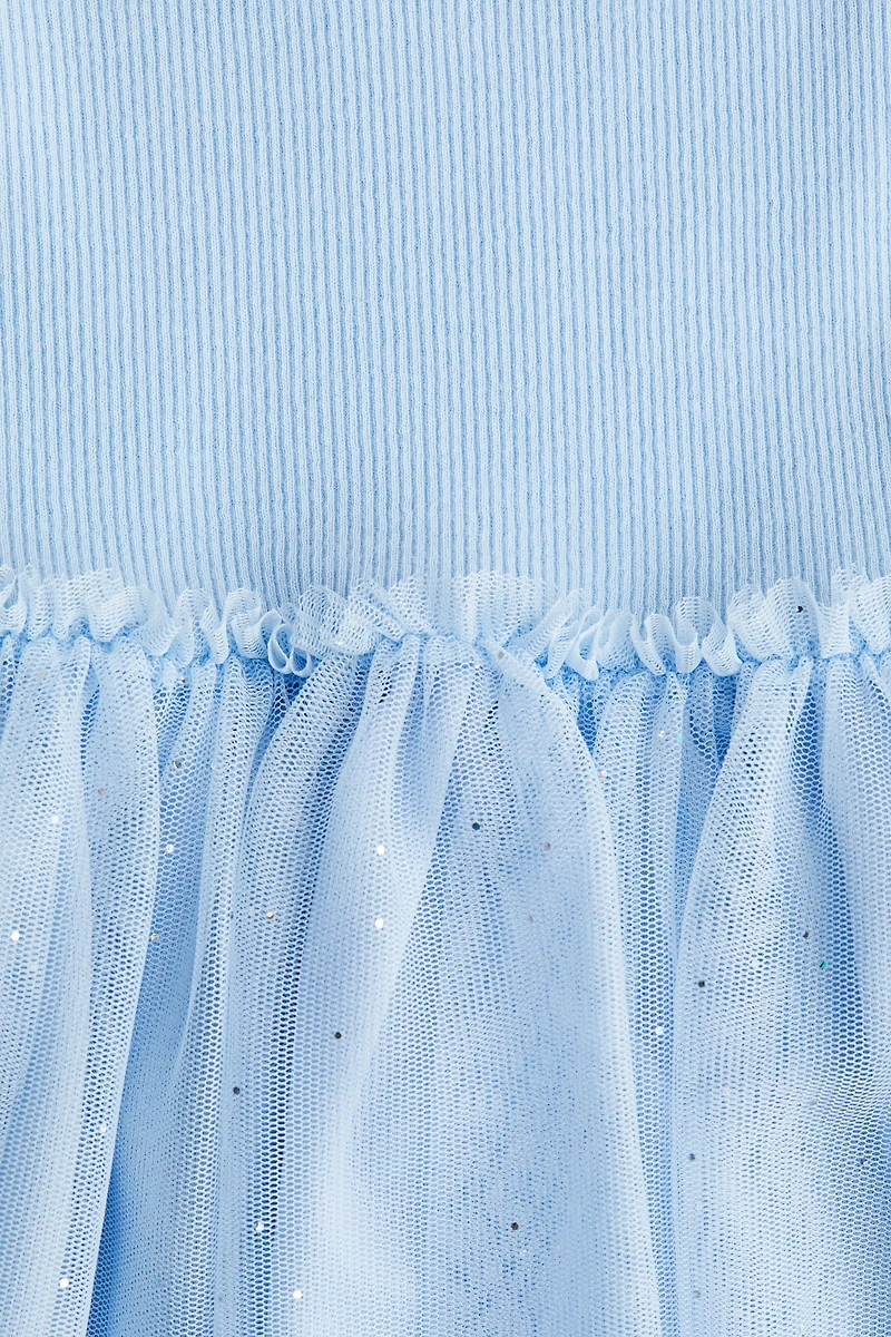 Dress with Tulle Skirt