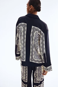 Chemise grande taille en sergé