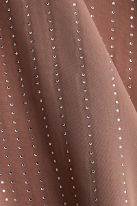 Jupe en mousseline ornée de strass