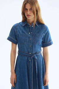 Robe chemise en denim