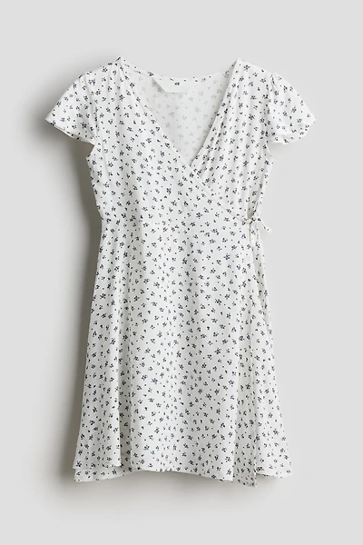 Robe croisée en viscose