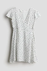 Robe croisée en viscose