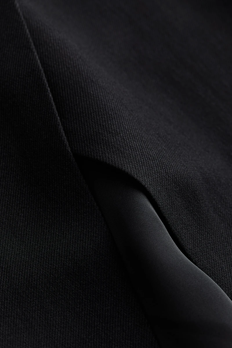 Strap-Detail Wrap Skirt