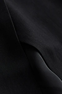 Strap-Detail Wrap Skirt