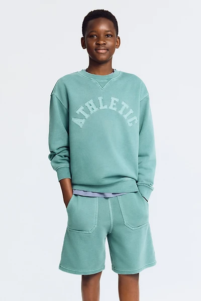 2-Piece Sweatshirt and Sweatshorts Set