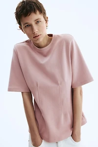 Tapered-Waist Interlock T-Shirt