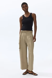 Ankle-Length Twill Pants