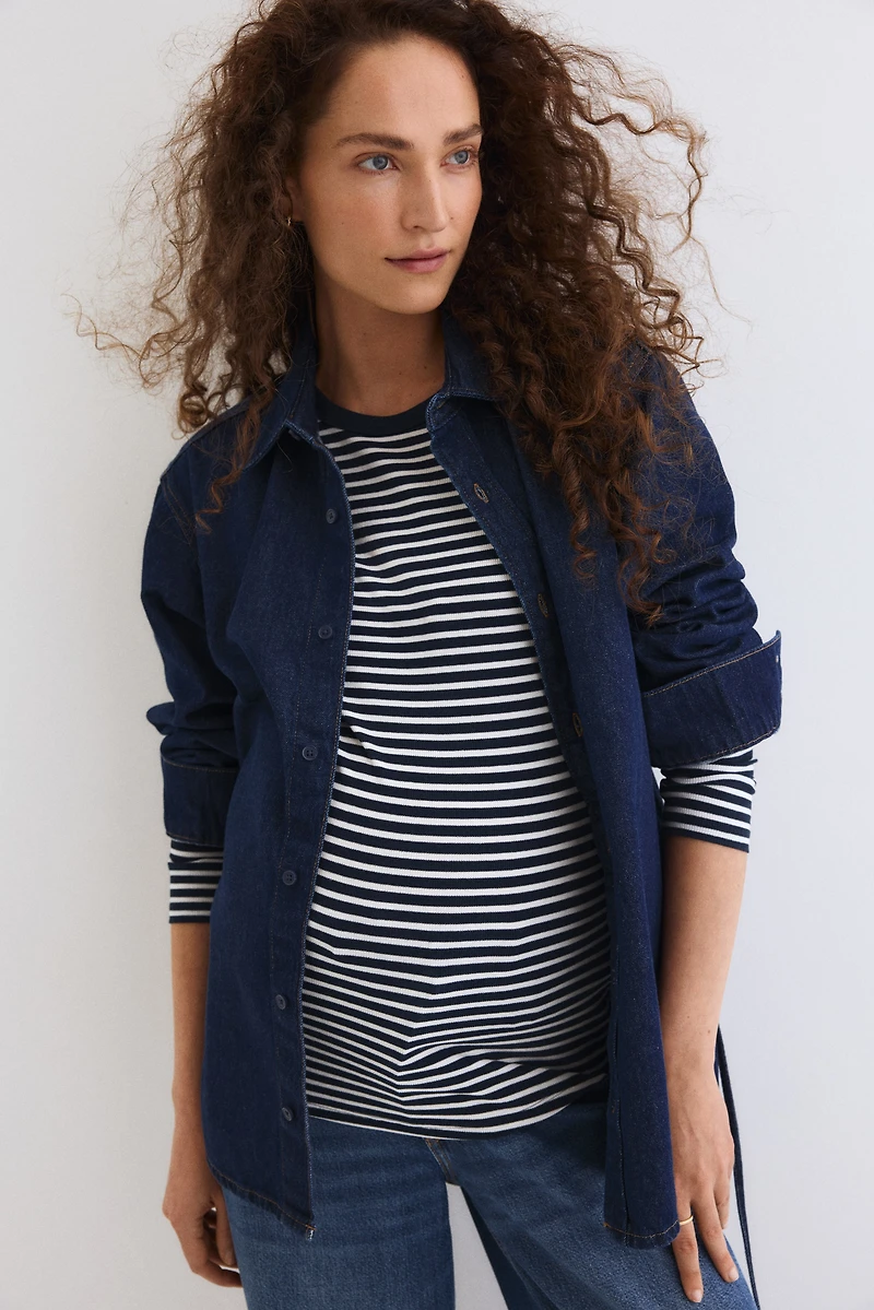 MAMA Chemise Before & After en denim