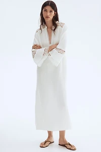 Embroidered-Detail Dress