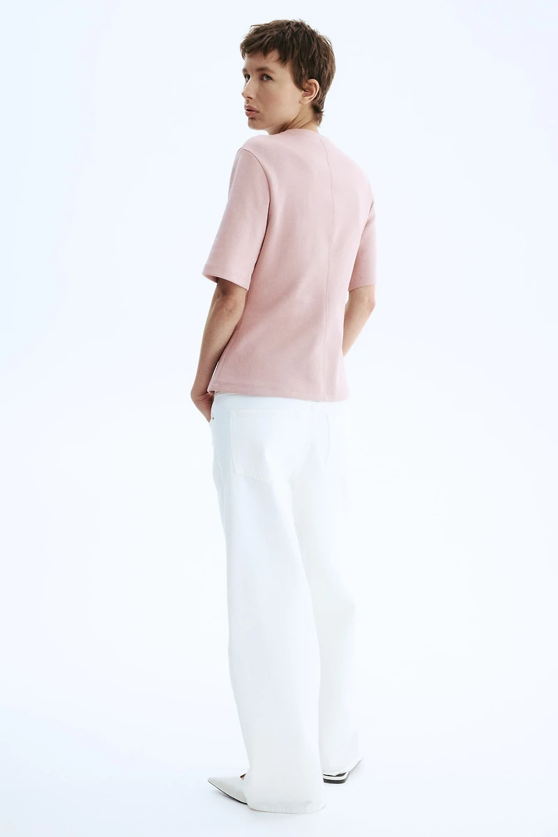 T-shirt cintré en interlock