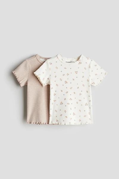 2-pack Ribbed Cotton Tops