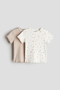 2-pack Ribbed Cotton Tops