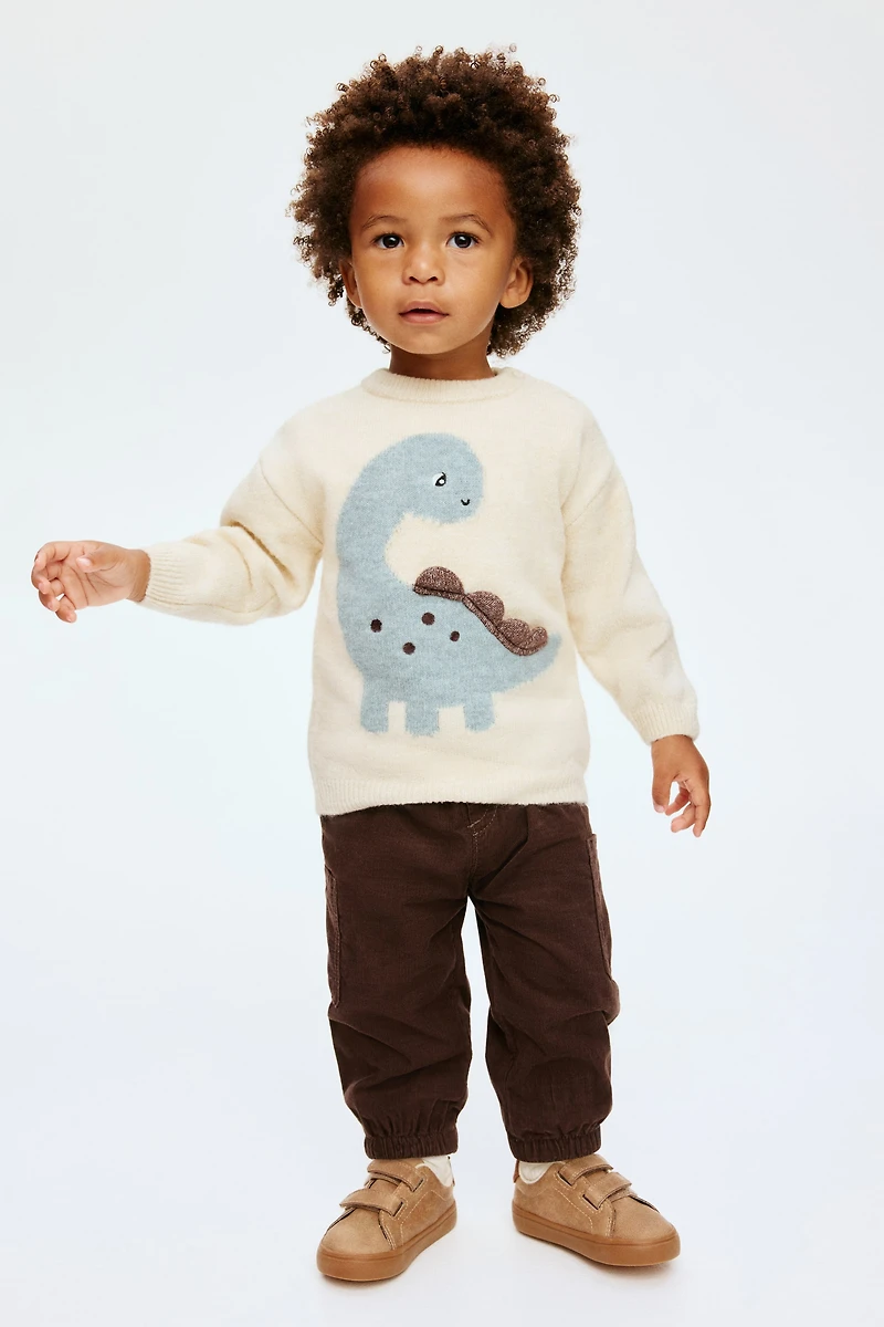 Motif-Detail Sweater