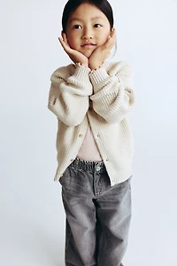 Daisy Wide Leg Paper-Bag Jeans