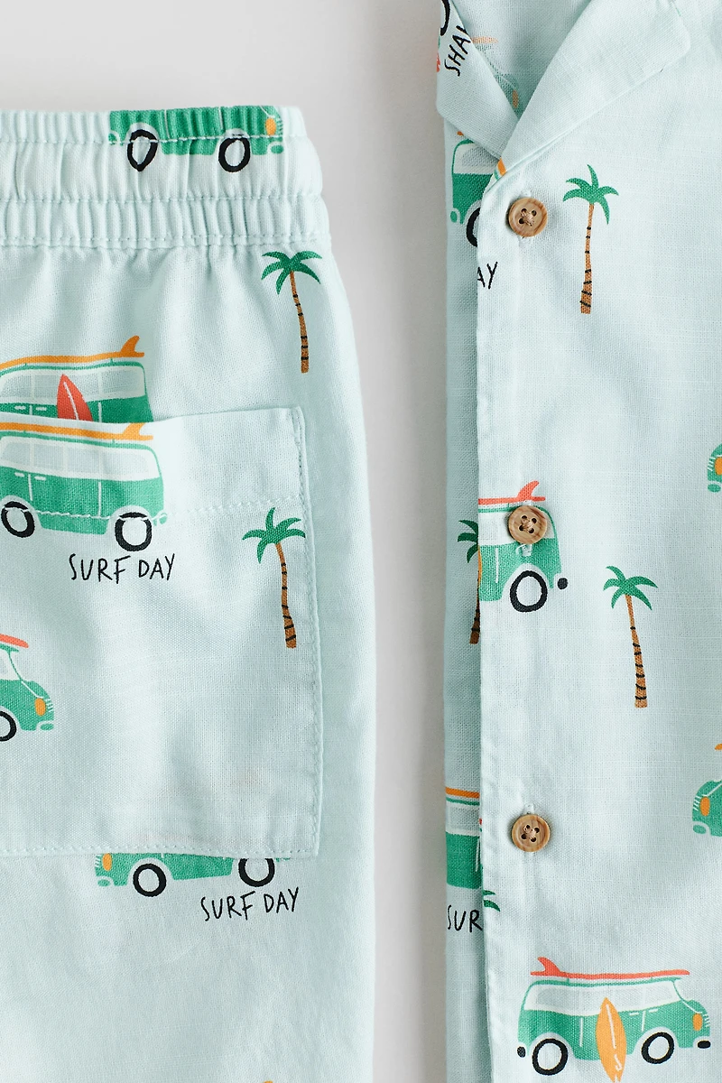 2-Piece Printed Cotton Set