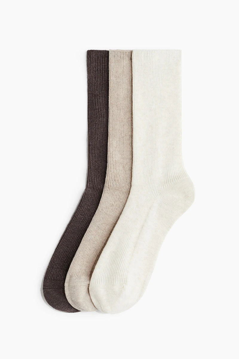 3-pack Ribbed Socks