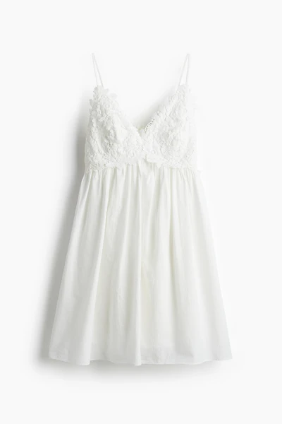 Embroidered-Detail Dress