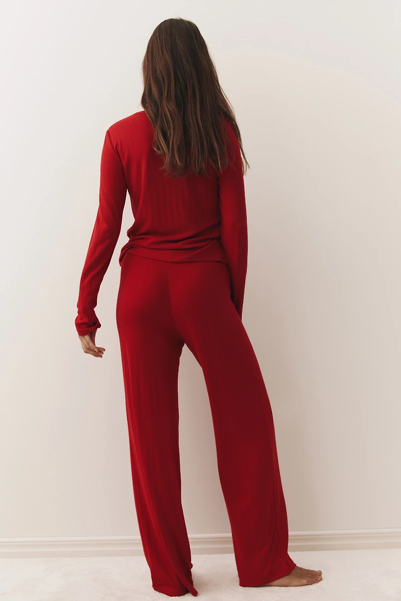 Pyjama en jersey pointelle