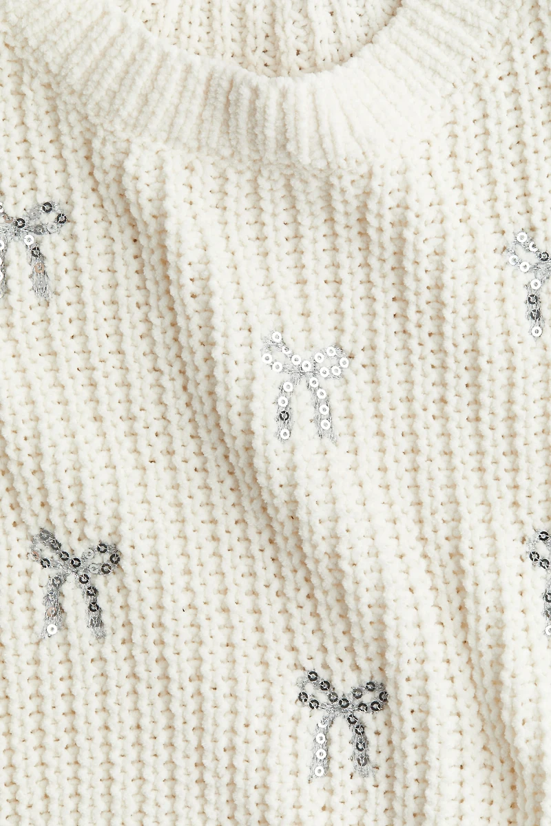 Chandail en tricot de chenille