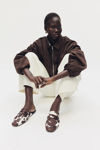 Leather Mule Loafers