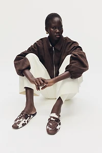 Leather Mule Loafers