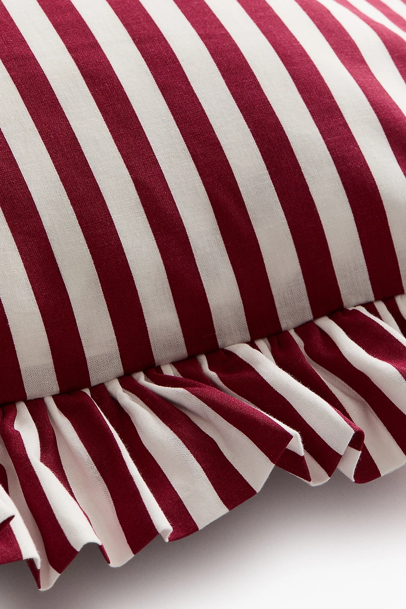 Ruffle-Trimmed Cotton Pillowcase