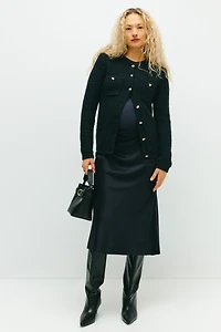 MAMA Structured-Knit Cardigan