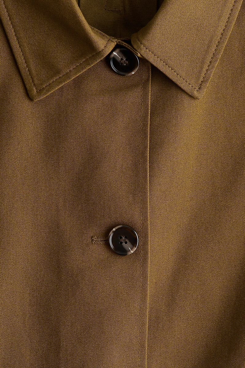 Trench-Look Cotton Jacket