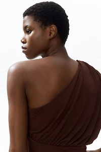 Draped One-Shoulder Top
