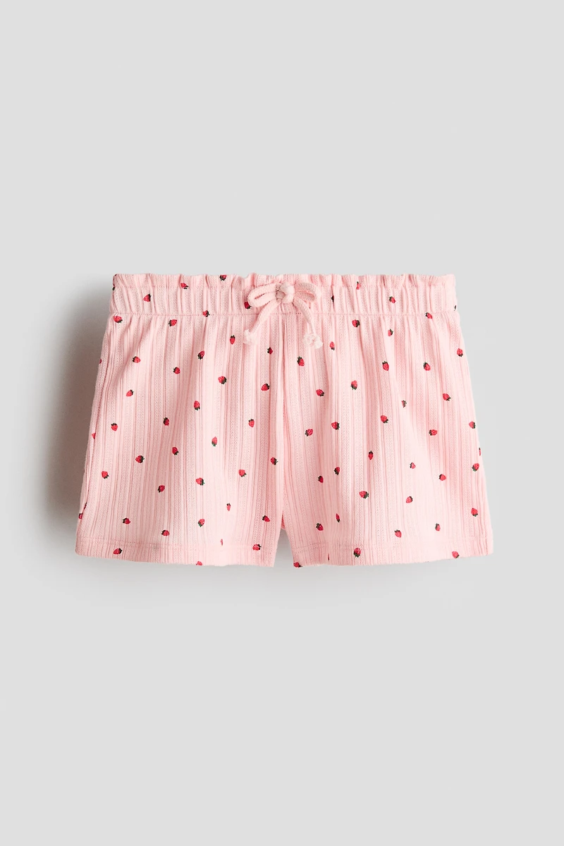 Pointelle Jersey Shorts