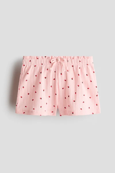 Pointelle Jersey Shorts