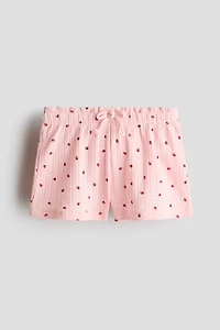 Pointelle Jersey Shorts