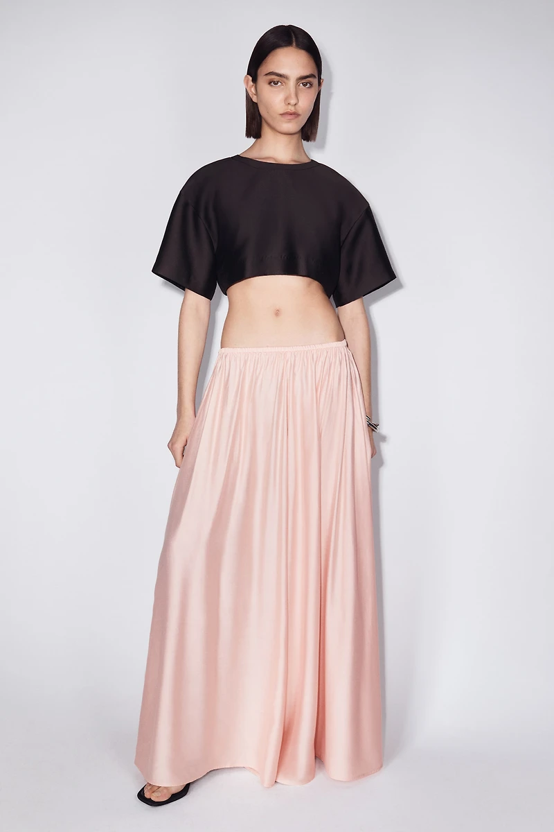 Viscose-Blend Maxi Skirt