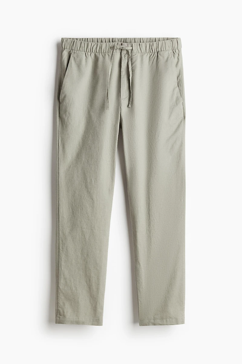 Regular Fit Linen-blend Pants