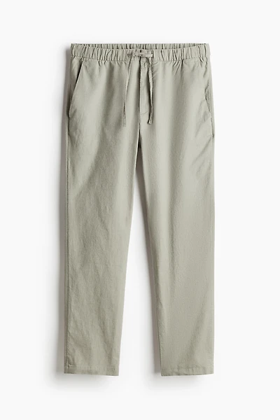 Regular Fit Linen-blend Pants