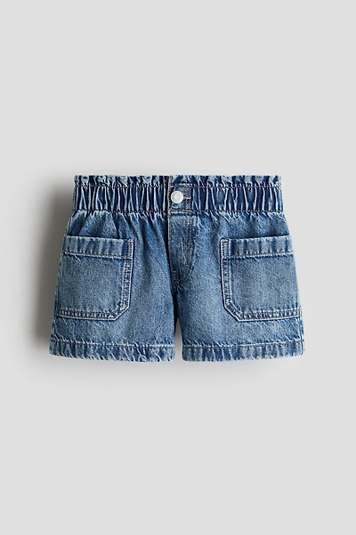 Loose Fit Denim Shorts